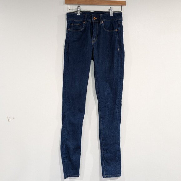 *3/$10* BNWT H&M Super Stretch Jeggings Blue Size 6 - Picture 1 of 3